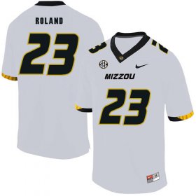 Wholesale Cheap Missouri Tigers 23 Johnny Roland White Nike College Football Jersey