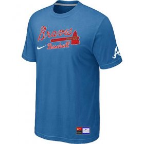 Wholesale Cheap Atlanta Braves Nike Short Sleeve Practice MLB T-Shirt Indigo Blue