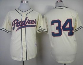 Wholesale Cheap Padres #34 Rollie Fingers Cream 1948 Turn Back The Clock Stitched MLB Jersey