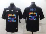 Wholesale Cheap Men's Los Angeles Chargers #52 Khalil Mack Black Crucial Catch Limited Stitched Jersey