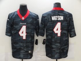 Wholesale Cheap Men\'s Houston Texans #4 Deshaun Watson 2020 Camo Limited Stitched Nike NFL Jersey