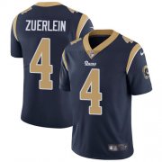 Wholesale Cheap Nike Rams #4 Greg Zuerlein Navy Blue Team Color Men's Stitched NFL Vapor Untouchable Limited Jersey