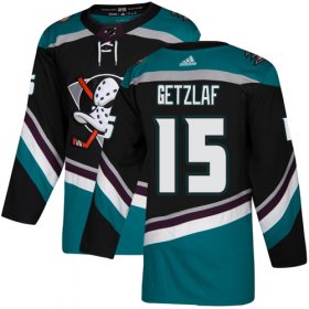 Wholesale Cheap Adidas Ducks #15 Ryan Getzlaf Black/Teal Alternate Authentic Youth Stitched NHL Jersey