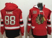 Wholesale Cheap Blackhawks #88 Patrick Kane Red Name & Number Pullover NHL Hoodie