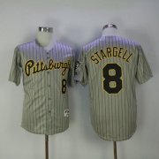Wholesale Cheap Pirates #8 Willie Stargell Grey Strip 1997 Turn Back The Clock Stitched MLB Jersey