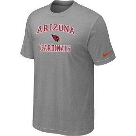 Wholesale Cheap Nike NFL Arizona Cardinals Heart & Soul NFL T-Shirt Light Grey