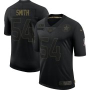 Wholesale Cheap Nike Cowboys 54 Jaylon Smith Black 2020 Salute To Service Limited Jersey