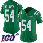 Wholesale Cheap Nike Jets #54 Avery Williamson Green Women's Stitched NFL Limited Rush 100th Season Jersey