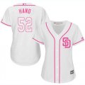 Wholesale Cheap Padres #52 Brad Hand White/Pink Fashion Women's Stitched MLB Jersey