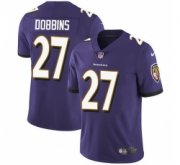 Wholesale Cheap Nike Ravens 27 J K Dobbins Purple Team Color Men Stitched NFL Vapor Untouchable Limited Jersey