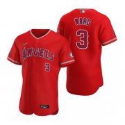 Wholesale Cheap Men's Los Angeles Angels #3 Waylor Ward Red Flex Base Stitched Jersey