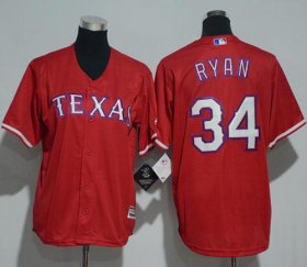 Wholesale Cheap Rangers #34 Nolan Ryan Red Cool Base Stitched Youth MLB Jersey
