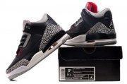 Wholesale Cheap Jordan 3 For Womens Shoes Black/Cement grey
