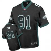Wholesale Cheap Nike Eagles #91 Fletcher Cox Black Alternate Men's Stitched NFL Elite Drift Fashion Jersey