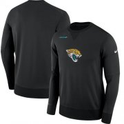 Wholesale Cheap Men's Jacksonville Jaguars Nike Black Sideline Team Logo Performance Sweatshirt