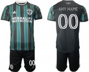 Wholesale Cheap Men 2021-2022 Club Los Angeles Galaxy away black customized Adidas Soccer Jersey