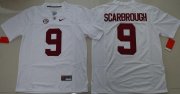 Wholesale Cheap Men's Alabama Crimson Tide #9 Bo Scarbrough White Limited Stitched College Football Nike NCAA Jersey