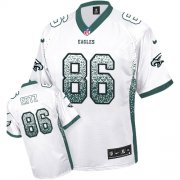 Wholesale Cheap Nike Eagles #86 Zach Ertz White Men's Stitched NFL Elite Drift Fashion Jersey