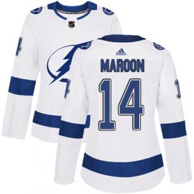 Cheap Adidas Lightning #14 Pat Maroon White Road Authentic Women\'s Stitched NHL Jersey