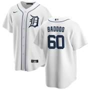 Wholesale Cheap Men's Detroit Tigers #60 Akil Baddoo White Cool Base Stitched Jersey