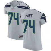 Wholesale Cheap Nike Seahawks #74 George Fant Grey Alternate Men's Stitched NFL Vapor Untouchable Elite Jersey