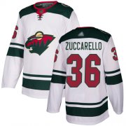 Wholesale Cheap Adidas Wild #36 Mats Zuccarello White Road Authentic Stitched NHL Jersey