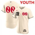 Cheap Youth Texas Rangers Customized Cream 2023 City Connect Stitched Baseball Jersey