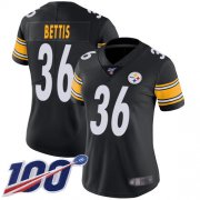 Wholesale Cheap Nike Steelers #36 Jerome Bettis Black Team Color Women's Stitched NFL 100th Season Vapor Limited Jersey