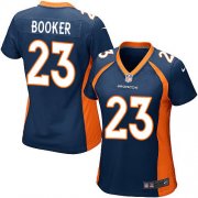 Wholesale Cheap Nike Broncos #23 Devontae Booker Blue Alternate Women's Stitched NFL New Elite Jersey