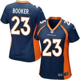 Wholesale Cheap Nike Broncos #23 Devontae Booker Blue Alternate Women\'s Stitched NFL New Elite Jersey