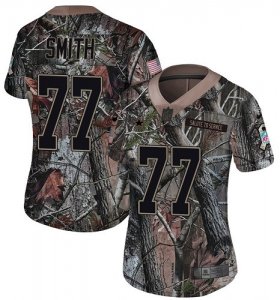 Wholesale Cheap Nike Cowboys #77 Tyron Smith Camo Women\'s Stitched NFL Limited Rush Realtree Jersey