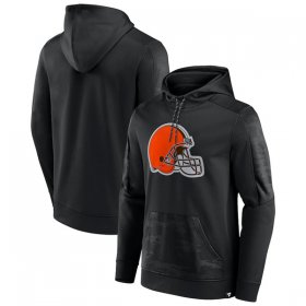 Wholesale Cheap Men\'s Cleveland Browns Black On The Ball Pullover Hoodie