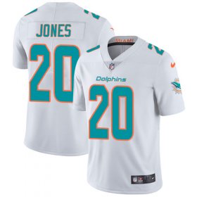 Wholesale Cheap Nike Dolphins #20 Reshad Jones White Men\'s Stitched NFL Vapor Untouchable Limited Jersey