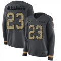 Wholesale Cheap Nike Packers #23 Jaire Alexander Anthracite Salute to Service Women's Stitched NFL Limited Therma Long Sleeve Jersey