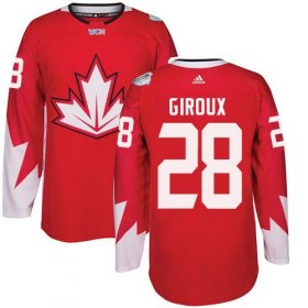 Wholesale Cheap Team Canada #28 Claude Giroux Red 2016 World Cup Stitched Youth NHL Jersey