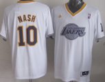 Wholesale Cheap Los Angeles Lakers #10 Steve Nash Revolution 30 Swingman 2013 Christmas Day White Jersey