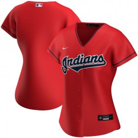 Wholesale Cheap Cleveland Indians Nike Women\'s Alternate 2020 MLB Team Jersey Red
