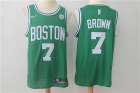 Wholesale Cheap Nike Boston Celtics 7 Jaylen Brown Green NBA Swingman Jersey