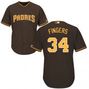 Wholesale Cheap Padres #34 Rollie Fingers Brown Cool Base Stitched Youth MLB Jersey