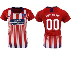 Wholesale Cheap Women\'s Atletico Madrid Personalized Home Soccer Club Jersey