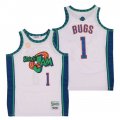 Wholesale Cheap Men's Space Jam #1 Bugs Bunny White Soul Swingman Basketball Jersey