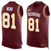 Wholesale Cheap Nike Redskins #81 Art Monk Burgundy Red Team Color Men's Stitched NFL Limited Tank Top Jersey