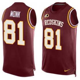 Wholesale Cheap Nike Redskins #81 Art Monk Burgundy Red Team Color Men\'s Stitched NFL Limited Tank Top Jersey