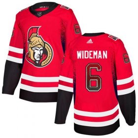 Wholesale Cheap Adidas Senators #6 Chris Wideman Red Home Authentic Drift Fashion Stitched NHL Jersey