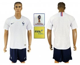 Wholesale Cheap France Blank Away Soccer Country Jersey