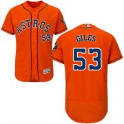 Wholesale Cheap Astros #53 Ken Giles Orange Flexbase Authentic Collection Stitched MLB Jersey