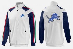 Wholesale Cheap NFL Detroit Lions Team Logo Jacket White