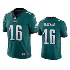 Wholesale Cheap Men\'s Philadelphia Eagles #16 Quez Watkins 2022 Green Vapor Untouchable Limited Stitched Jersey