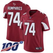 Wholesale Cheap Nike Cardinals #74 D.J. Humphries Red Team Color Men's Stitched NFL 100th Season Vapor Limited Jersey