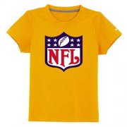 Wholesale Cheap NFL Logo Youth T-Shirt Yellow